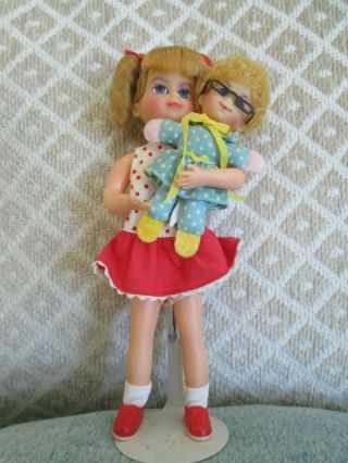Vintage " Buffy And Mrs.  Beasley " Doll From Tv Show " Family Affair " 6 Inches
