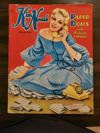 Paper Dolls Vintage,  Kim Novak,  Authorized Edition,  1957 By Saalfield