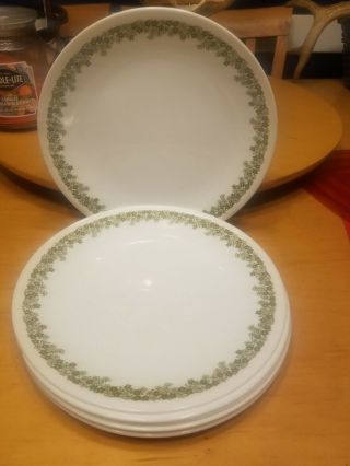 Vintage Corelle By Corning Spring Blossom Crazy Daisy Set Of 6 Dinner Plates