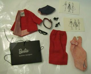 Vintage Barbie Doll Outfit Busy Gal 981 Fashion Designer -