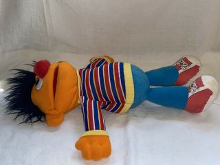 Sesame Street Ernie Puppet 1986 Full Body Plush Playskool Muppets 3