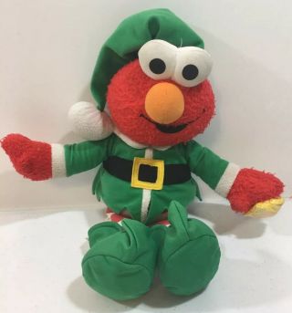 12 Days Of Christmas Fisher Price Sesame Street Elmo Elf Animated Plush Toy D1