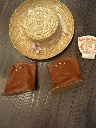 Terri Lee Clothing Hat and Boots Oil Cloth Cowgirl 3