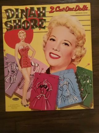 Paper Dolls Vintage,  Dinah Shore,  Authorized Edition,  1956 By Whitman