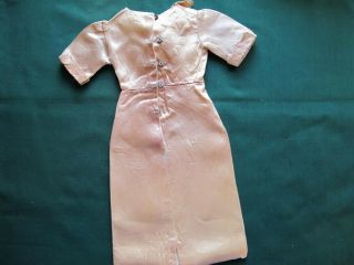 Madame Alexander Cissy Tagged Pink Satin Sheath Dress With Matching Overskirt