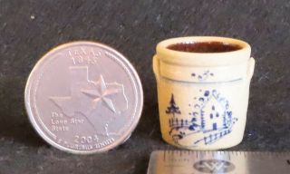 Igma Artisan Jane Graber Stoneware Country Home Crock 1:12 Miniature 3729