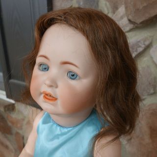Antique German Doll George Borgfeldt,  G.  B.  Bisque Head w/Toy Celluloid Face 3
