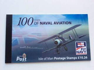 Isle Of Man 2009 £10.  26 100 Years Of Naval Aviation Booklet Sb71