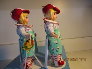 Madame Alexander dolls 8  teedledee and tweedledum very cute 1994 3