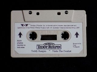 Rare Teddy Ruxpin Visits The Dentist - Crest - Audio Cassette Tape Only -