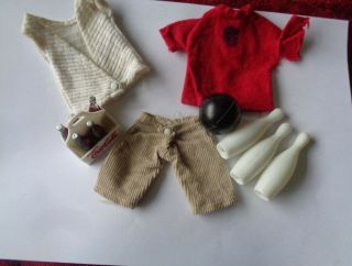 Sindy Doll Bowling Outfit 1960 