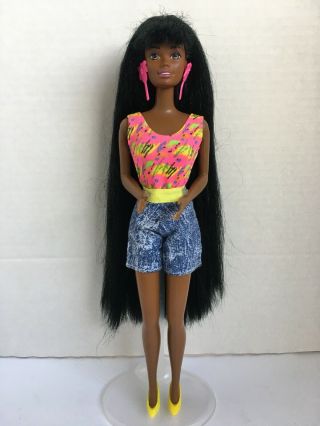 Mattel 1993 Glitter Hair Christie African American Barbie Doll