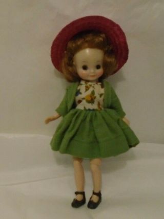 Vintage 1950s American Character 8 " Betsy Mccall Doll In Orig Dress W/ Jacket