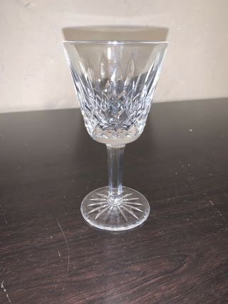 Waterford Irish Crystal " Lismore " Claret Wine Glass 5 3/4 " Tall
