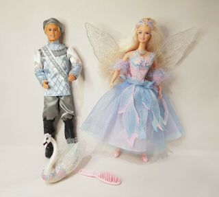 Vintage Barbie Doll - Swan Lake Odette & Prince Daniel - Light Up Wings 192