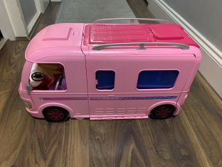 Barbie Dream Camper Van Playset With Pool & Waterslide & Doll & 45 Accessories