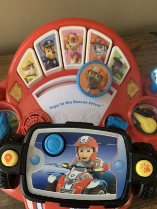 Vtech Paw Patrol Pups To The Rescue Driver Toy Talks & Lights Up 2016 2