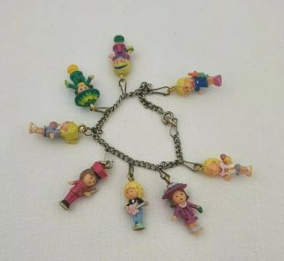 Rare Vintage Polly Pocket Mail Away Clip Charm Bracelet With Charms,  Pendants