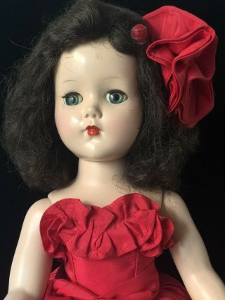 Vintage 1950’s Arranbee R&b Plastic 18” Walker Doll “nancy Lee” (?)