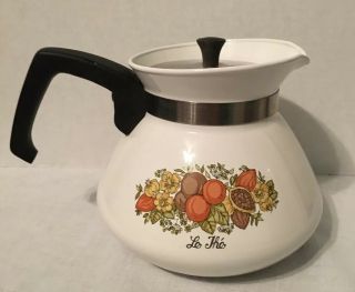 Vintage Corning Ware Spice O’ Life Teapot/ Coffee Pot 6 - Cup P - 104