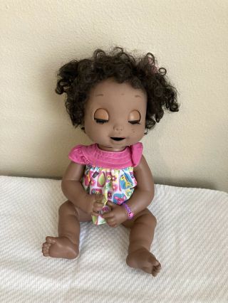 Hasbro 2006 Baby Alive Soft Face African American Interactive Doll 2
