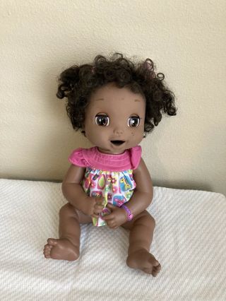 Hasbro 2006 Baby Alive Soft Face African American Interactive Doll 3