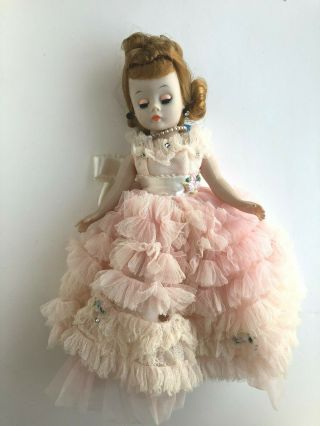 Vintage Madame Alexander red hair Cissette Doll in tagged dress - needs TLC 3