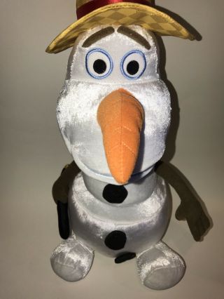 Disney Frozen 16 " Stuffed Plush Summertime Olaf Sings In Summer Talks Singing