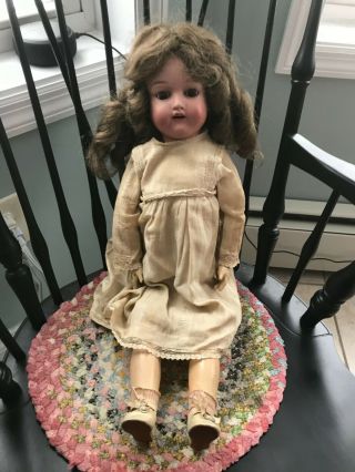 Vintage Nippon Doll (bisque Head And Compostion Body) - - 25 Inches Long