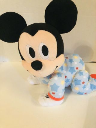 Disney Baby Mickey Mouse Musical Talking Crawling Pals Plush Baby Interactive