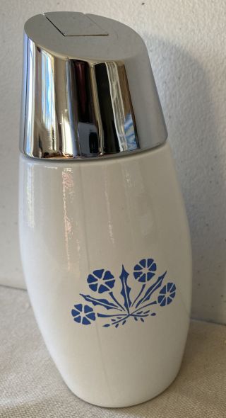 Vintage Westinghouse Gemco Blue Cornflower Sugar Dispenser Shaker 2