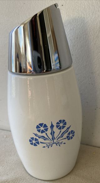 Vintage Westinghouse Gemco Blue Cornflower Sugar Dispenser Shaker 3