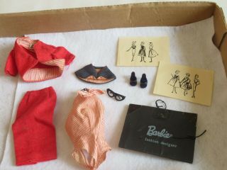 Vintage Barbie Doll Outfit Busy Gal 981 Fashion Designer (d615)
