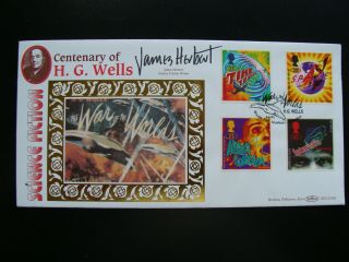 1995 Benham Fdc - H G Wells - Signed By James Herbert