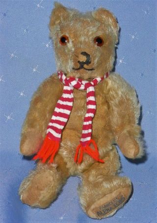 Vintage Jointed Mohair English Alpha Farnell Teddy Bear (21.  5 Cms Tall)