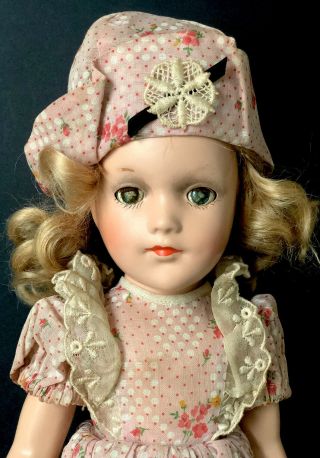 Vintage 1940’s (?) Arranbee R&b Composition 14” Nancy Lee (?) Doll