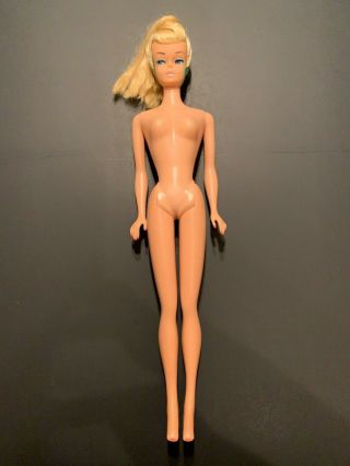 Vintage Barbie Platinum Blonde Swirl Ponytail Doll 850 2