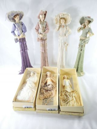 7 Popular Imports Putting Ritz Bride Poly Resin Hands And Face Tassel Doll Bundl