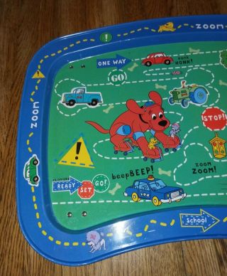 Kids tray 2003 rare hard to find Clifford The Big Red Dog metal serving tray 2