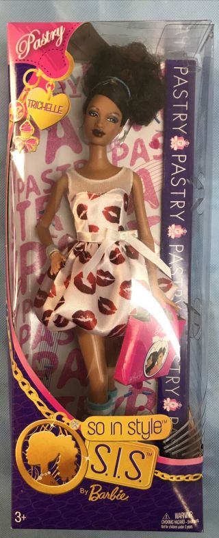 Barbie Sis So In Style Pastry Fashion Trichelle Ethnic Rare.  Htf Nrfb