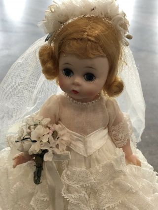 Madame Alexander Wendy kin 8 inch wedding doll 1964 670 $80 2