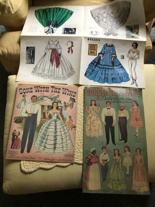 Gone With The Wind Paper Dolls - Merrill - 50th Anniversary - Uncut - And More