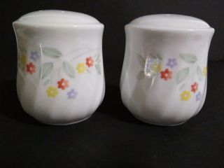 Corelle Corning English Meadow Salt Pepper Shakers Country Cottage