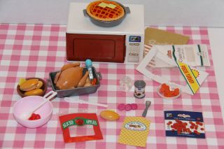 Barbie Fun Fixin Dinner Set 1995 Mattel 3 In 1 Kitchen Accessories Cooking