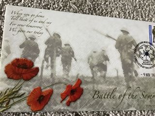 BRADBURY FIRST DAY COVER BATTLE OF THE SOMME LIMITED EDITION 1 of only 50 3