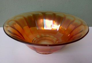 Imperial - Colonial - Antique Marigold Carnival Glass 11 " Bowl