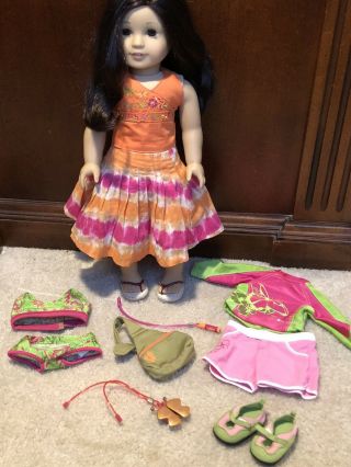 American Girl Retired Goty Jess 2006 With Accessories