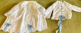 Vintage Cotton Outfit For French Or German Bisque Doll