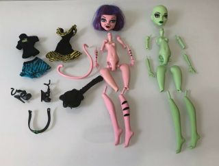 Monster High Create - A - Monster Cam Starter Pack Cat & Witch - Htf Almost Complete
