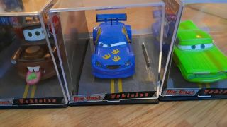 Pixar Disney Cars 2 (set Of 3) Diecast Chase W/wasabi Mater